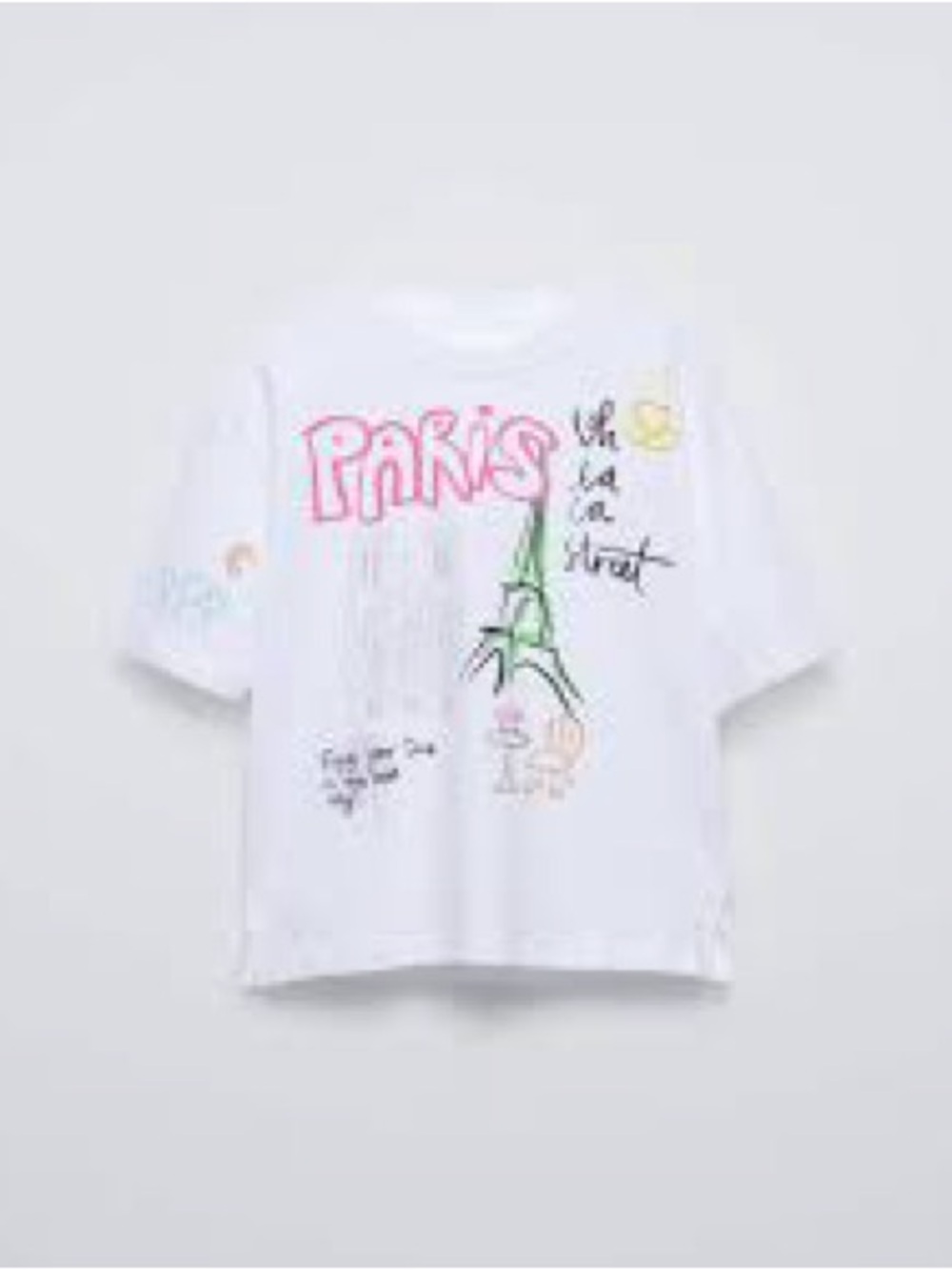 Zara Paris Girls short sleeve t-shirt shirt size 8-9